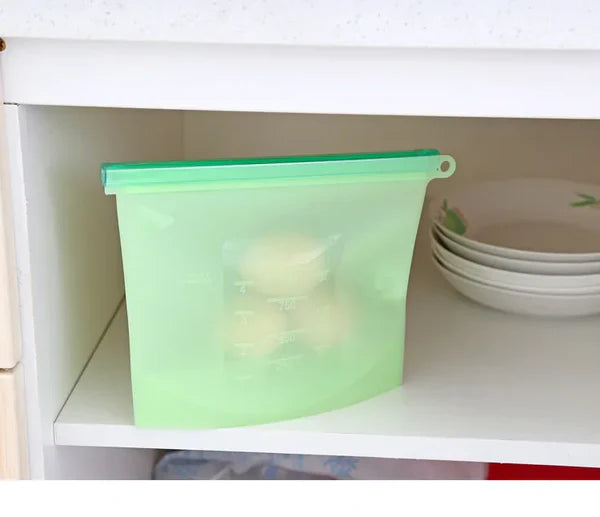 Silicone fresh-keeping bag vacuum sealed bag food storage bag refrigerator food fruit storage bag