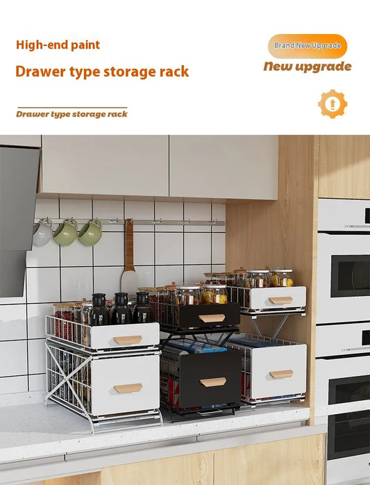 Installation-free Kitchen Sink Seasoning Multi-functional Storage Rack