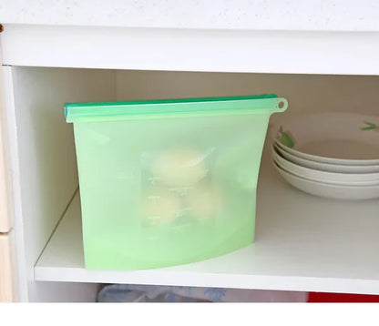 Silicone fresh-keeping bag vacuum sealed bag food storage bag refrigerator food fruit storage bag