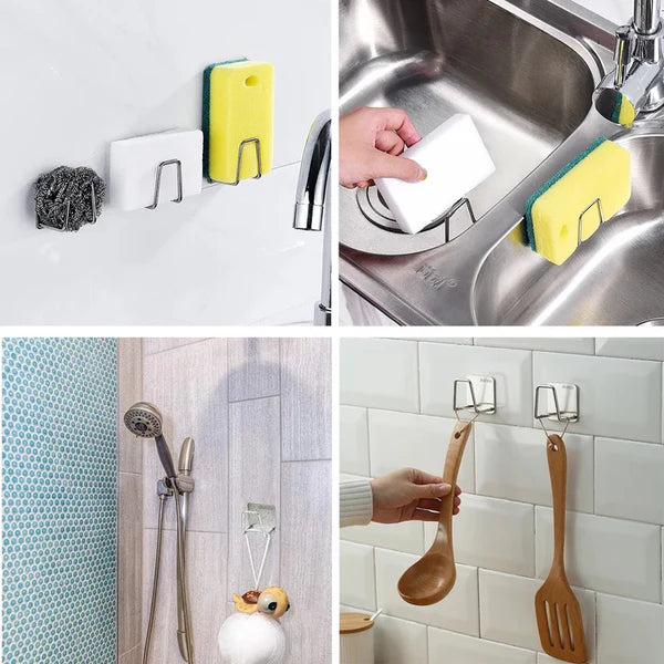 Sink Sponge Drain Drying Rack 304 Stainless Steel Storage Rack