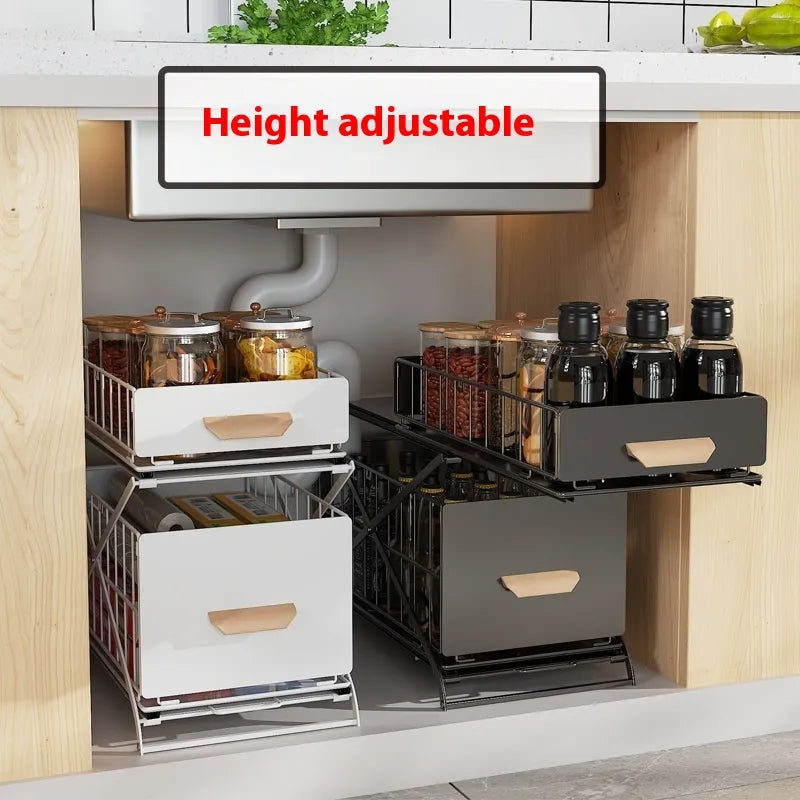 Installation-free Kitchen Sink Seasoning Multi-functional Storage Rack